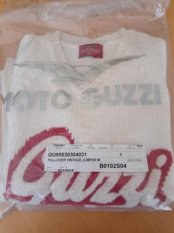 PULLOVER VINTAGE MOTOGUZZI DONNA TG M Moto Guzzi (2)
