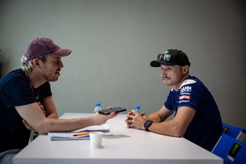 Un momento dell'intervista