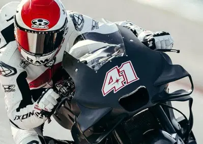 MotoGP 2025. GP di Spagna a Jerez. Aleix Espargaro in pista con Honda, come wildcard