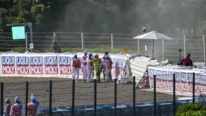 MotoGP 2025. GP di Spagna a Jerez. Franco Morbidelli: "Contento di non essermi fatto male stamattina, ma sono tutto dolorante"