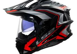 casco trail LS2 Explorer in carbonio rosso