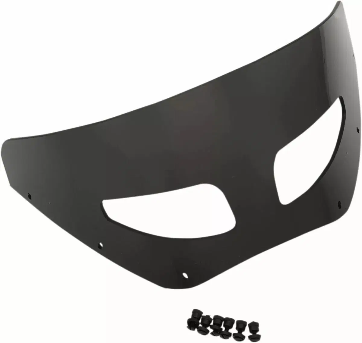 Parabrezza ventilato fumè nero intenso alto 18 cm 