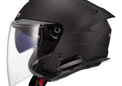 casco jet LS2 Verso 2 nero opaco