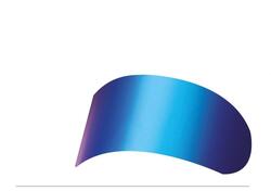 Visiera iridium blu Suomy per casco TRACK-1 - TX-P