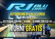 R1 Blu Days: il 5 e 6 luglio a Vallelunga MotoXRacing celebra 10 anni di attività con la Yamaha R1
