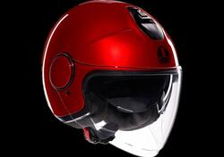 casco jet AGV Eteres Mono Corsa rosso