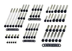 Kit viti coperchi motore nere opache per Softail F 