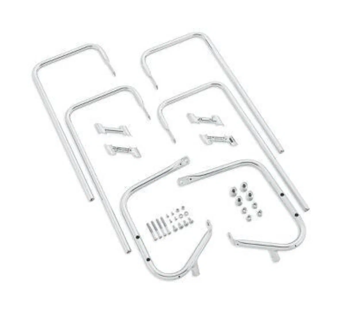 Kit completo protezioni cromate borse rigide per R 