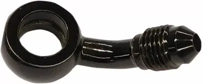 Raccordo nero 3/8"-24 AN-3 piegato 45 gradi diamet 