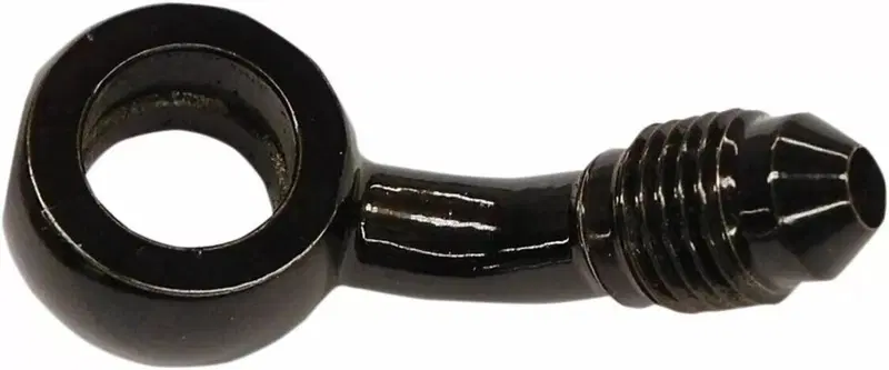 Raccordo nero 3/8"-24 AN-3 piegato 45 gradi diamet 