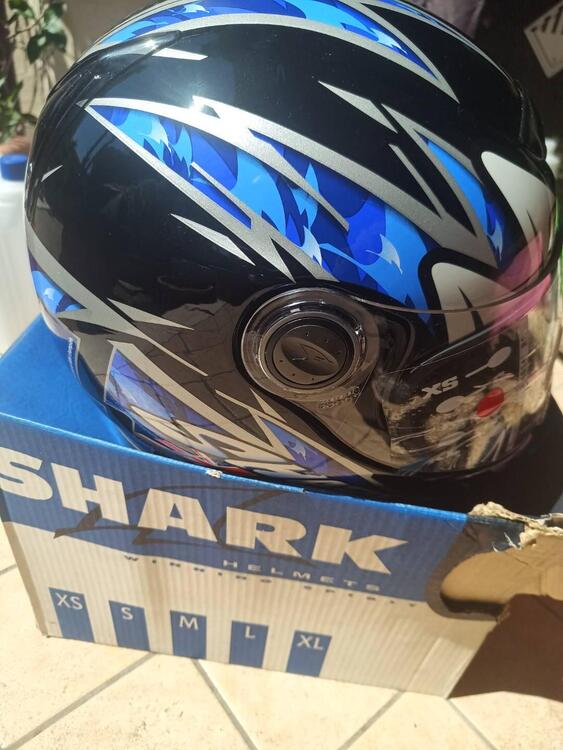 VENDO CASCO SHARK RSF AIR FOGARTY BLACK/BLUE/SILVE 100 % (3)