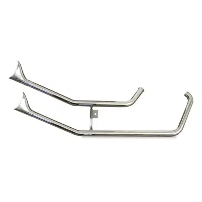 Marmitte Paughco drag pipe Fishtail upsweep cromat