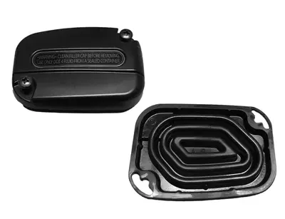 Coperchio pompa freno anteriore tipo OEM nero per 