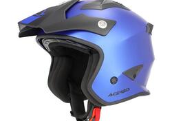 Casco Jet Acerbis Aria Metallic Blu
