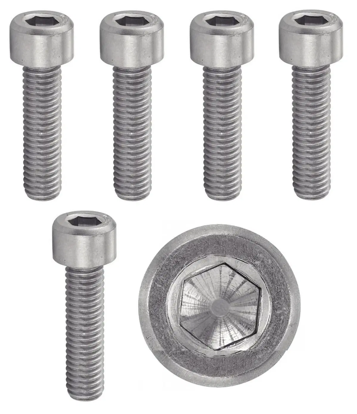 Viti a brugola in pollici cromate 10/32 lunghe 44 