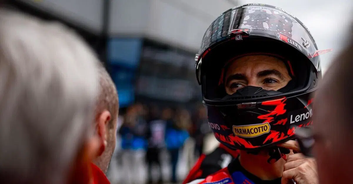 MotoGP 2025. GP del Regno Unito a Silverstone. Pecco Bagnaia, 6&deg; nella Sprint: "Dopo quattro giri la gomma dietro era andata"
