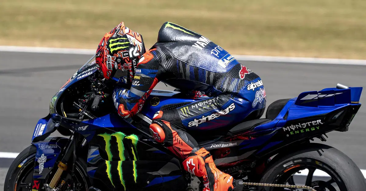 MotoGP 2025. GP del Regno Unito. La consolazione di Fabio Quartararo: "Sono felice di aver fatto un tipo di gara cos&igrave; veloce"