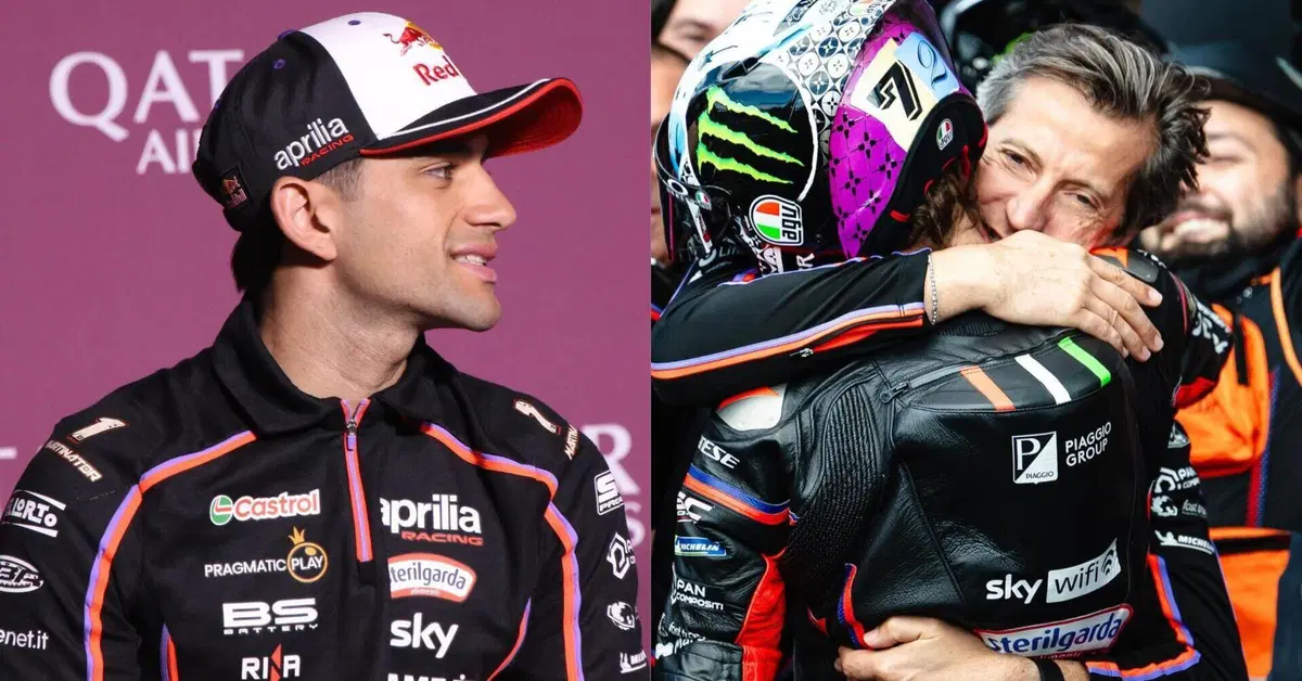 MotoGP 2025. GP del Regno Unito a Silverstone. Massimo Rivola: "Messaggio per Jorge: questa moto pu&ograve; vincere". E Martin: "Congratulazioni Aprilia e Bez!"