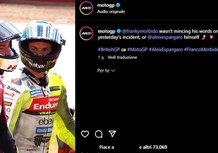 Botta e risposta tra Morbidelli e Aleix: l'incidente di Silverstone, ultimo episodio tra cordiali nemici
