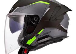 casco jet LS2 Verso 2 giallo opaco