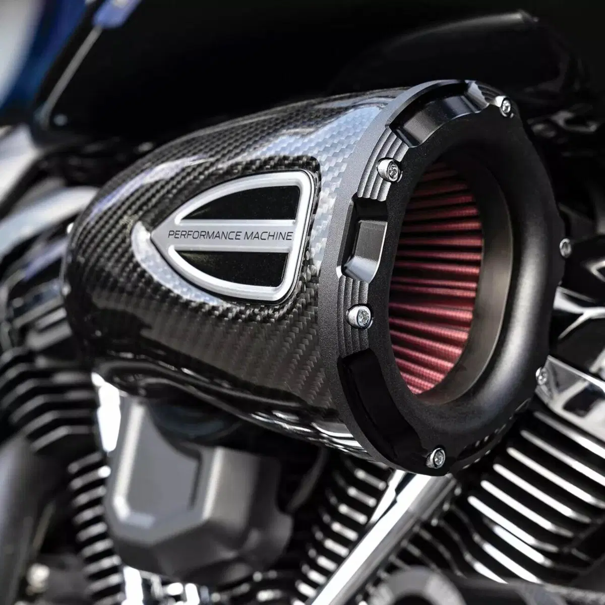 Filtro aria Performance Machine C4 Carbon e Black