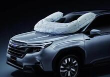Subaru brevetta un l’airbag per proteggere i moto-ciclisti