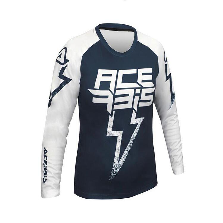 Maglia Cross Acerbis J-Kid Blizzard Blu Bianco