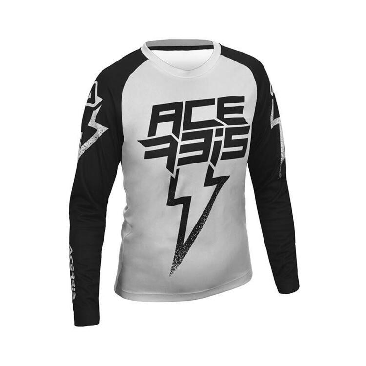 Maglia Cross Acerbis J-Kid Blizzard Grigio Nero