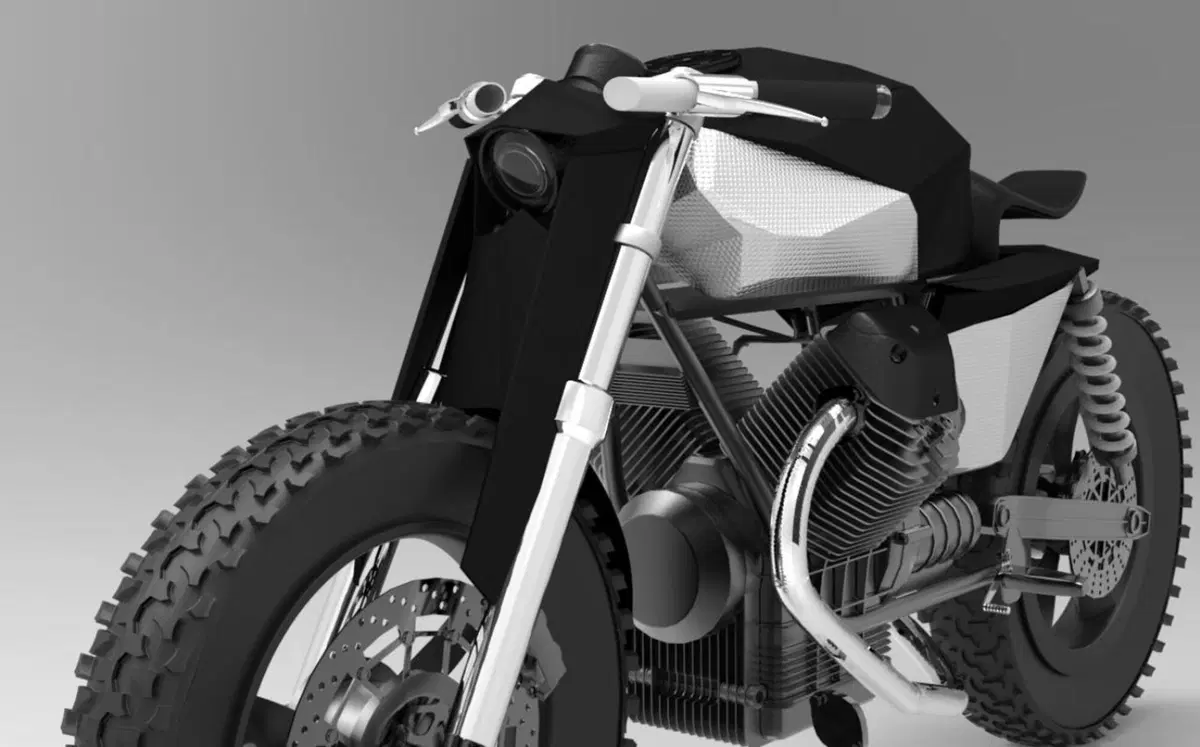 Moto Guzzi V7 II Birone, da IED Milano (video) (2)