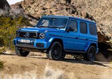 Mercedes Classe G elettrica imbullonata al pavimento delle concessionarie
