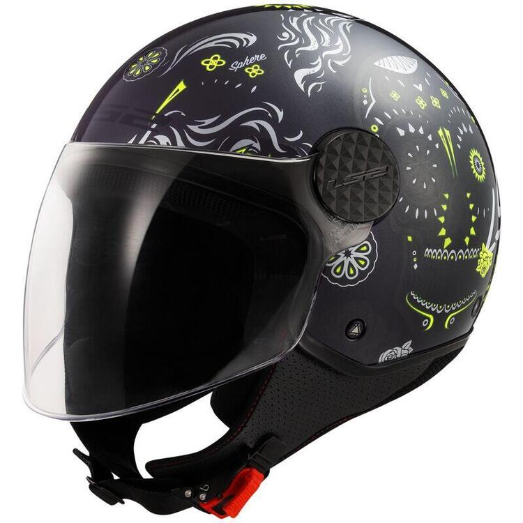 Casco Jet LS2 OF558 Sphere Lux 2 Maxca giallo