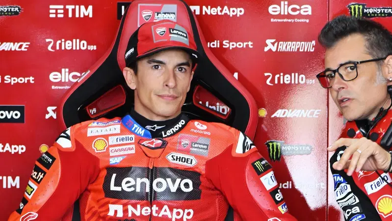 MotoGP 2025. GP di Spagna ad Aragon. Marc Marquez: "Le difficolt&agrave; di Pecco Bagnaia? Non ci faccio caso, mi concentro sul secondo pi&ugrave; veloce, che &egrave; Alex"