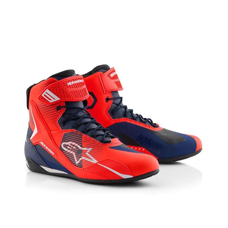 Scarpe Moto Alpinestars MM93 Faster 4 Rosso Fluo