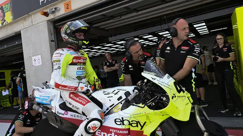 MotoGP 2025. GP di Spagna ad Aragon. Fabio Di Giannantonio: "Con questa moto non si sente il limite"