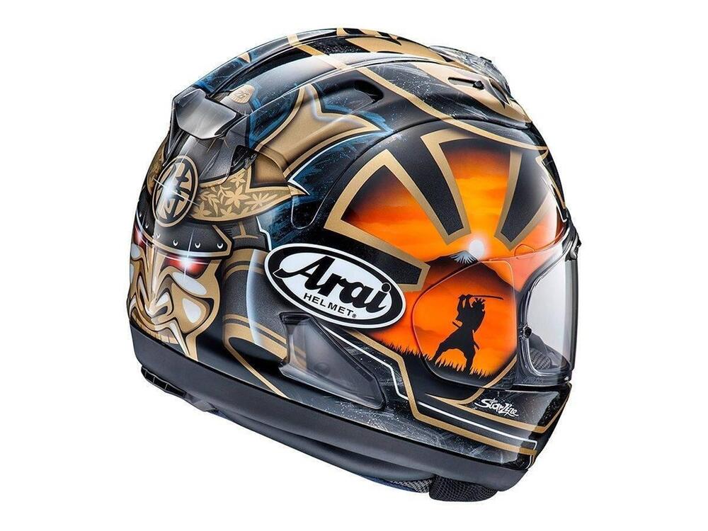 Casco Arai Rx-7 Dani Pedrosa Gold Spirit in fibra (2)