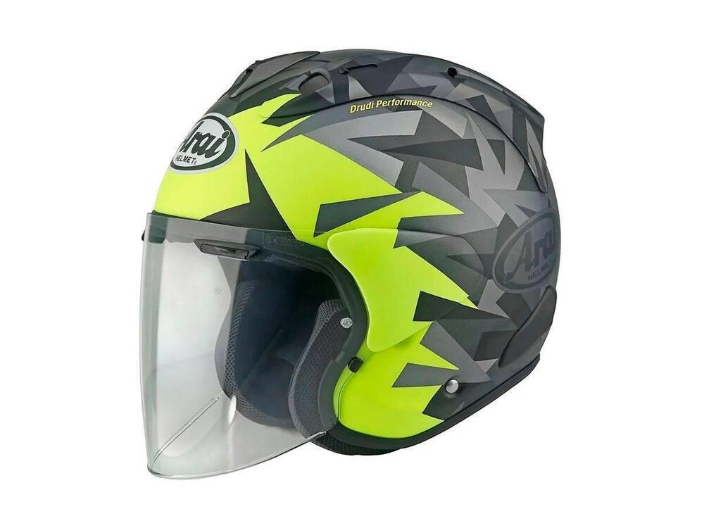 Casco Jet Arai Sz-R Vas Evo Mimesis Yellow