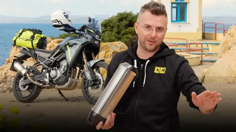 Scarico Doublefire Titanium Roadsitalia per CFMoto 450 MT: Test Completo [VIDEO]