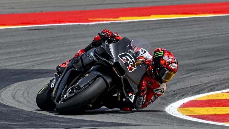 MotoGP 2025. Test di Aragon. Pecco Bagnaia: "Dopo ieri era importante riuscire a ripartire con le stesse sensazioni e ci siamo riusciti"