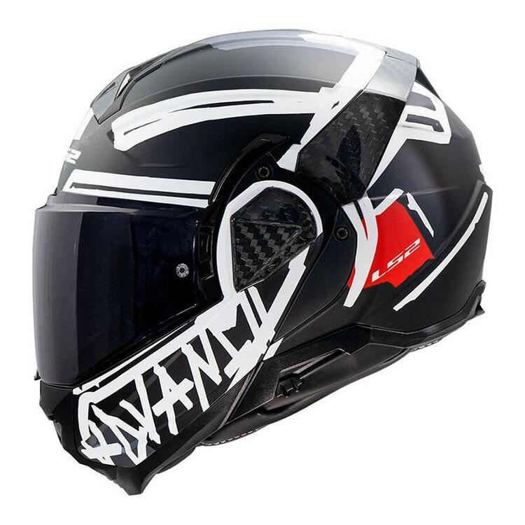 casco modulare LS2 FF910 Advant II in carbonio ner