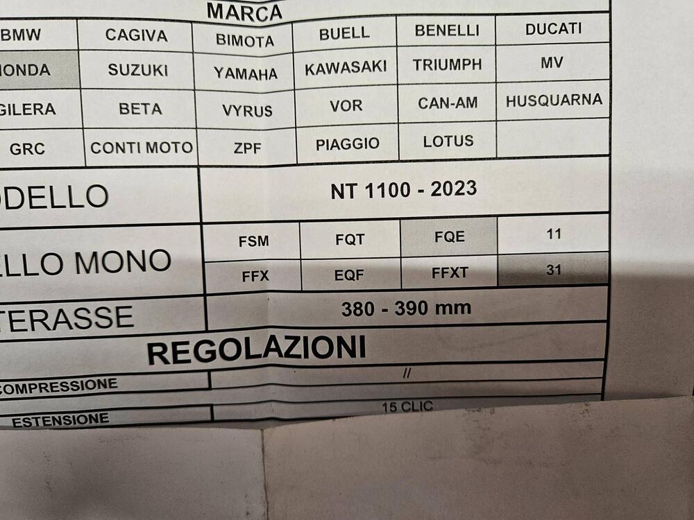 Honda NT 1100 ammortizzatore Gubellini (2)