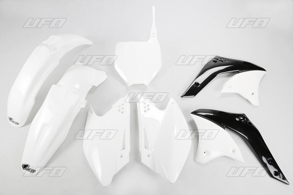Kit plastiche moto UFO Kawasaki KXF 250 2008 Bianc 