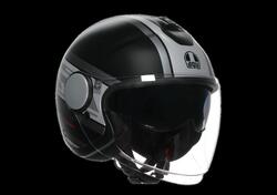 casco jet AGV Eteres Mondello nero argento