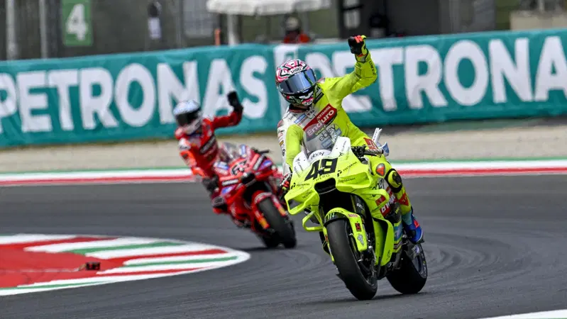 MotoGP 2025. GP d'Italia al Mugello. Fabio Di Giannantonio: "La vittoria di Marc Marquez? Non una sorpresa. La Ducati lavora benissimo sui suoi punti deboli"