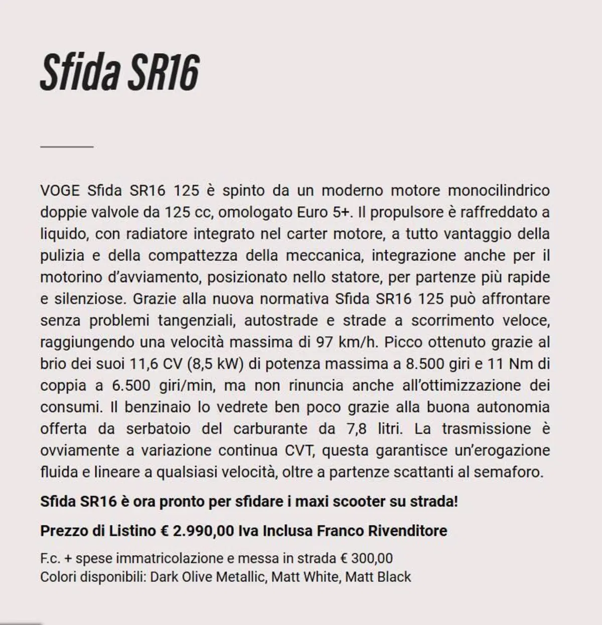 Voge Sfida SR16 125 (2025 - 26) (11)