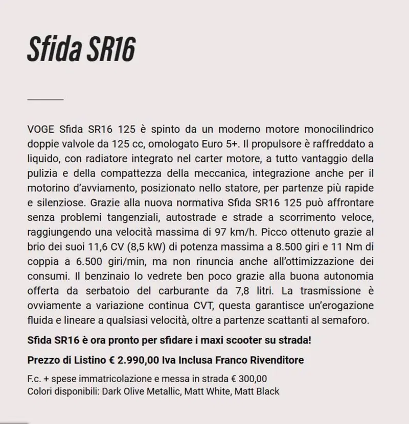 Voge Sfida SR16 125 (2025 - 26) (11)