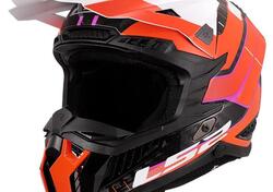 casco off road LS2 MX703 X-Force in carbonio aranc