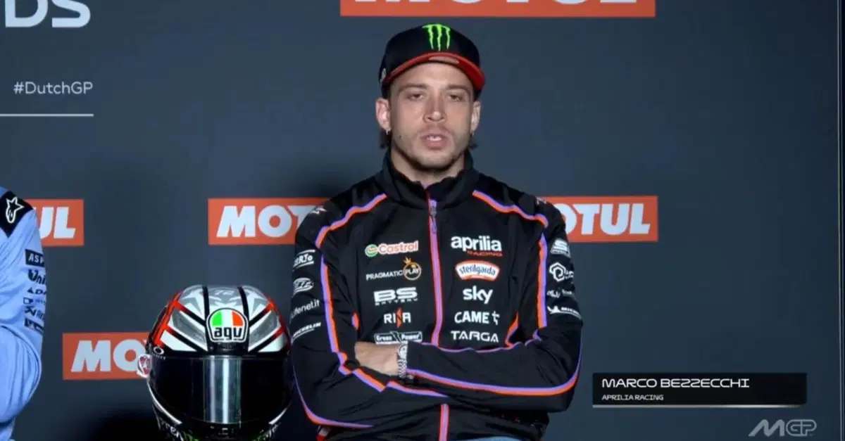 MotoGP 2025. GP dei Paesi Bassi ad Assen. Marco Bezzecchi: "Alex Marquez? Nessuna sorpresa. Liberty Media? Ancora presto per giudicare"