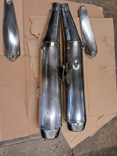 SILENZIATORI dx e sx V7 SPECIAL - STONE-NEVADA 20 Moto Guzzi