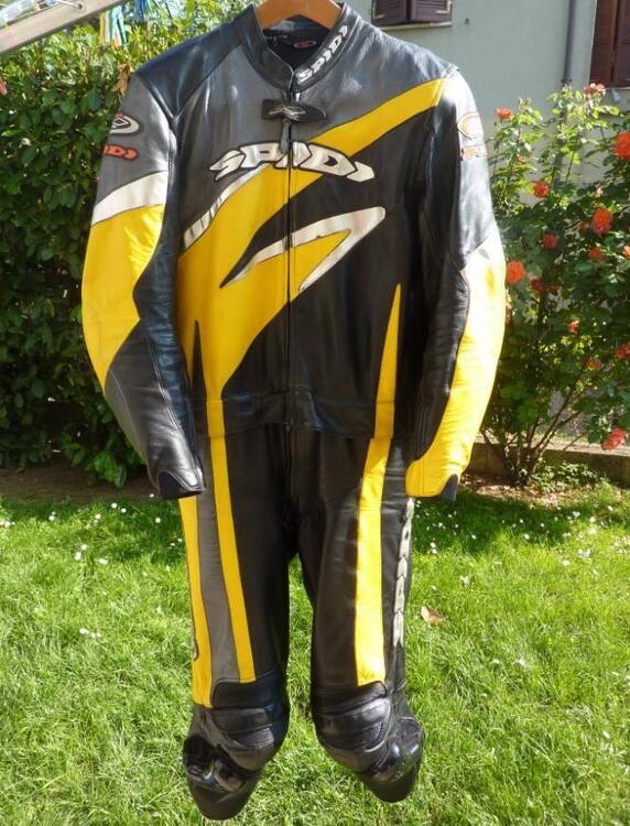 Tuta in pelle da moto, divisibile, marca 