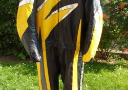 Tuta in pelle da moto, divisibile, marca SPIDI